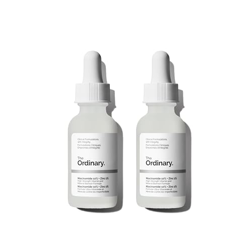 Two white dropper bottles of The Ordinary Microneedle Solution 2000 U on a clean white background.