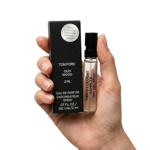 Tom Ford Oud Wood Eau de Parfum – Travel Size Sample Vial | Woody Amber Luxury Fragrance (0.06 oz / 2ml)
