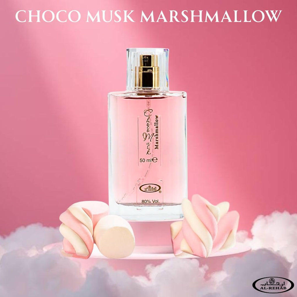Al-Rehab Choco Musk Eau de Parfum – Warm Gourmand Women’s Fragrance with Chocolate, Vanilla & Musk (50ml)