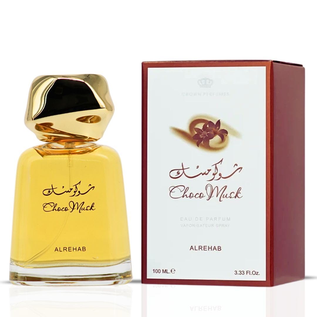 Al-Rehab Choco Musk Eau de Parfum – Warm Gourmand Women’s Fragrance with Chocolate, Vanilla & Musk (50ml)