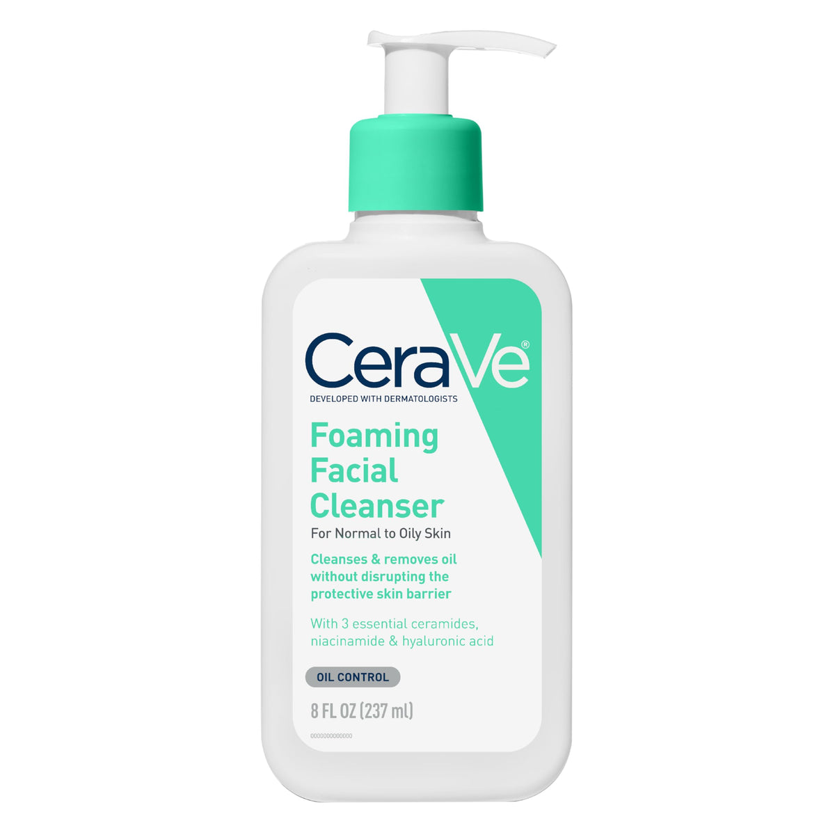 CeraVe Foaming Facial Cleanser, Face Wash for Oily Skin, 19oz