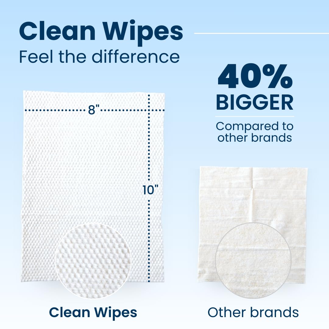 Clean Skin Club XL Makeup Remover Wipes – Dual-Sided, Fragrance-Free & Vegan (30 Count)