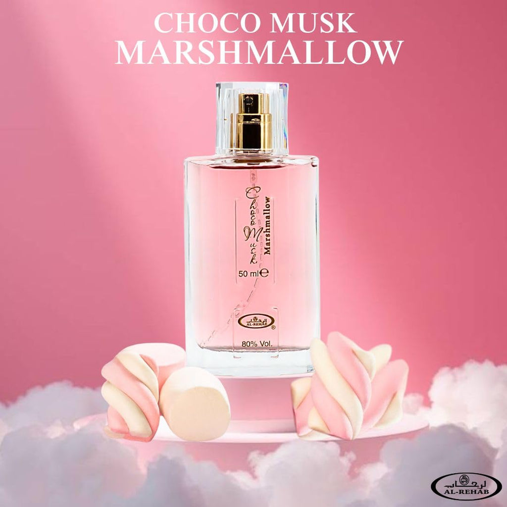 Al-Rehab Choco Musk Eau de Parfum – Warm Gourmand Women’s Fragrance with Chocolate, Vanilla & Musk (50ml)