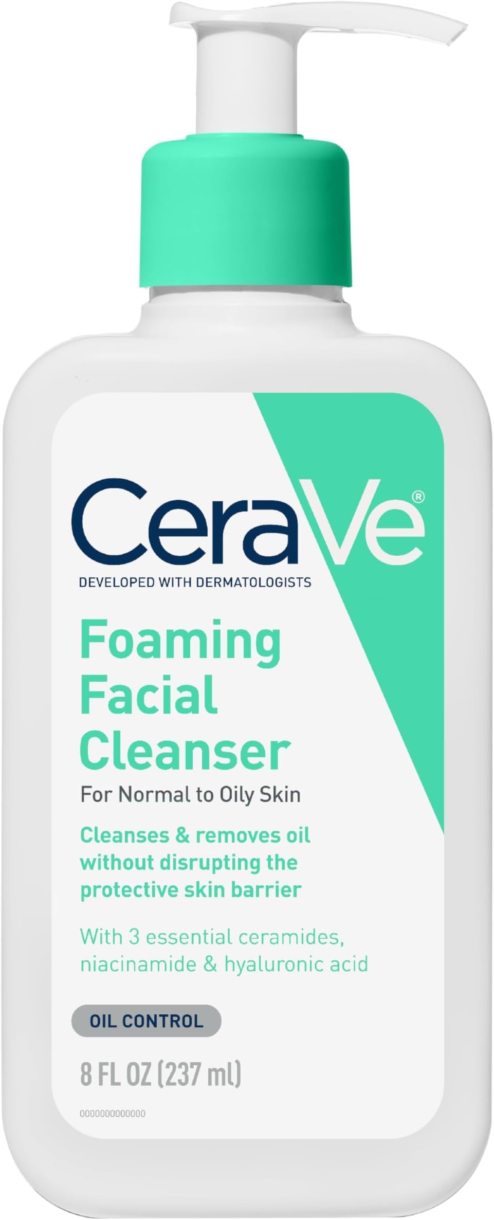 CeraVe Foaming Facial Cleanser, Face Wash for Oily Skin, 19oz