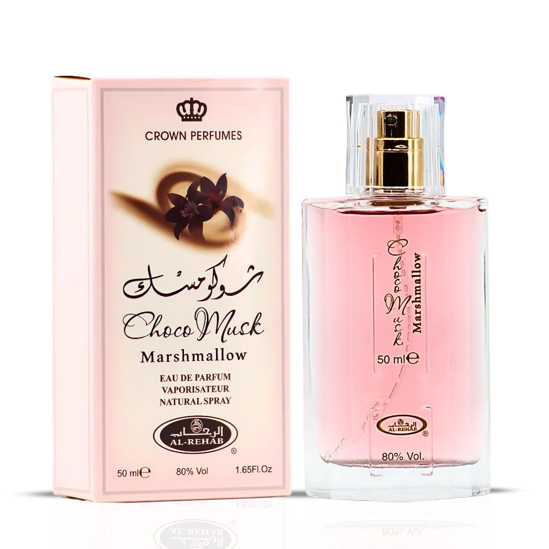 Al-Rehab Choco Musk Eau de Parfum – Warm Gourmand Women’s Fragrance with Chocolate, Vanilla & Musk (50ml)