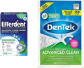 Efferdent Denture Cleaner Tablets and floss picks bundle