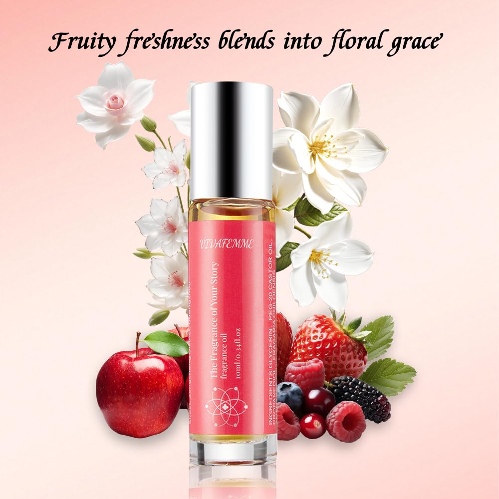 VivaFemme Pheromone Perfume Roll-On for Women – Long-Lasting Fragrance Oil | Travel-Size Charm-Boosting Scent