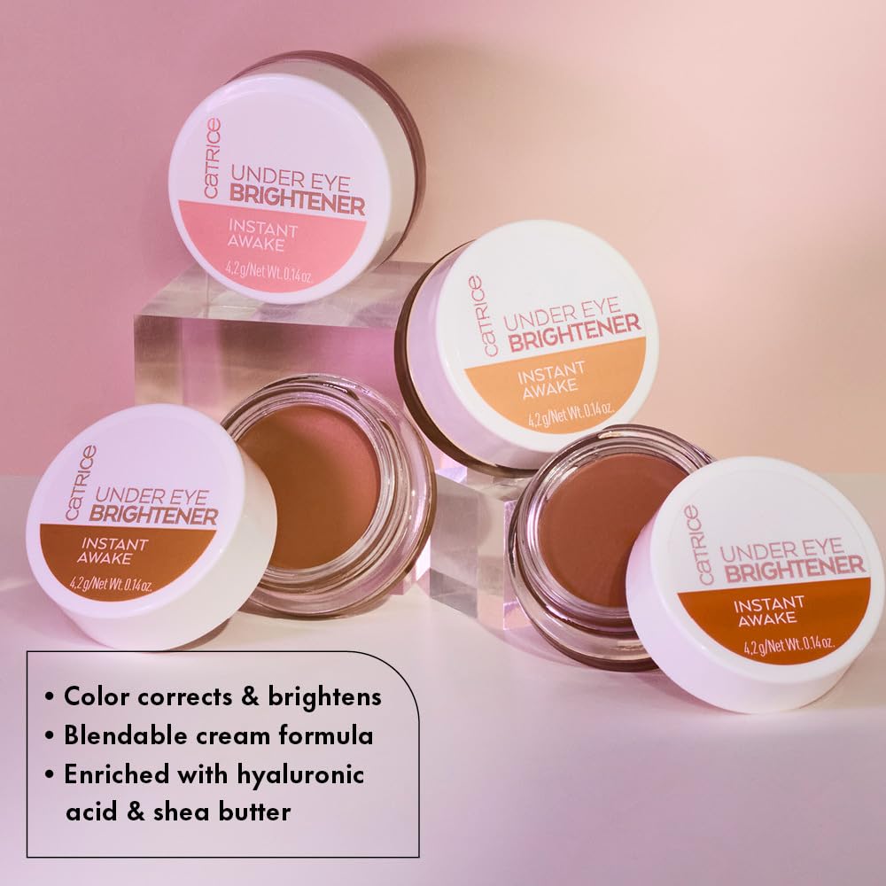 Catrice Under Eye Brightener – Dark Circles Color Corrector | Hyaluronic Acid & Shea Butter (5 Shades)