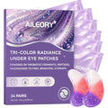 AILEORY Tri-Color (Pink / Purple / Silver) under eye patches 24 Pairs