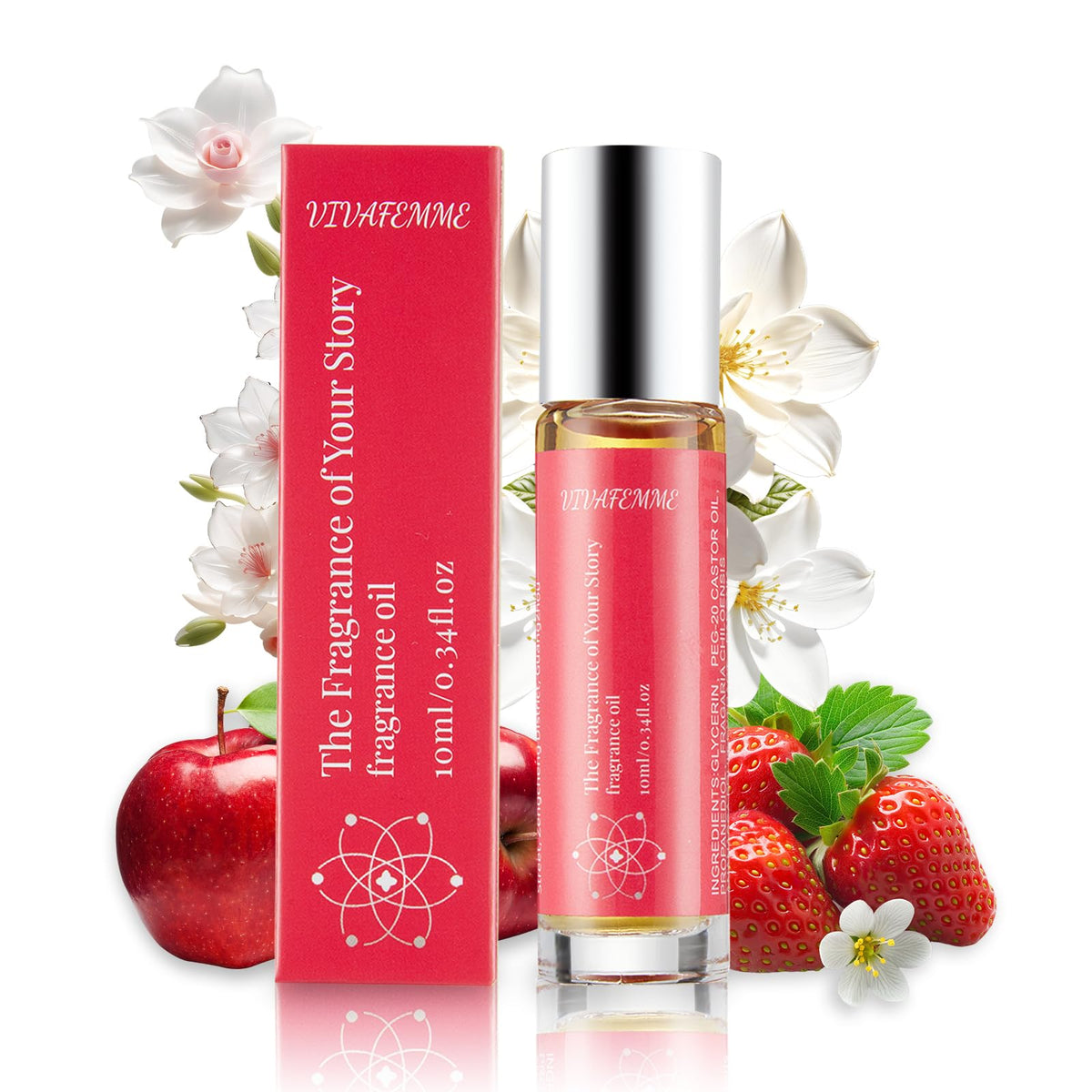 VivaFemme Pheromone Perfume Roll-On for Women – Long-Lasting Fragrance Oil | Travel-Size Charm-Boosting Scent
