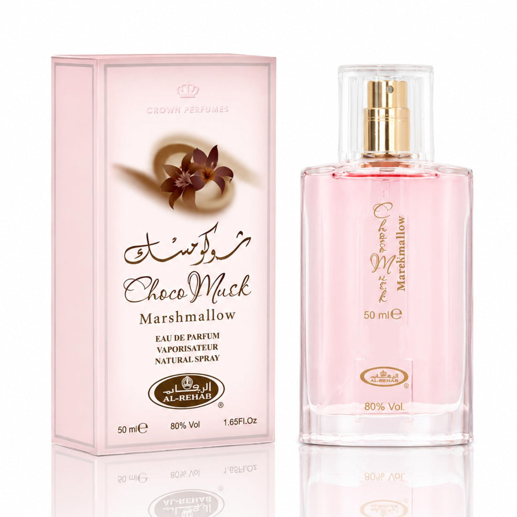 Al-Rehab Choco Musk Eau de Parfum – Warm Gourmand Women’s Fragrance with Chocolate, Vanilla & Musk (50ml)