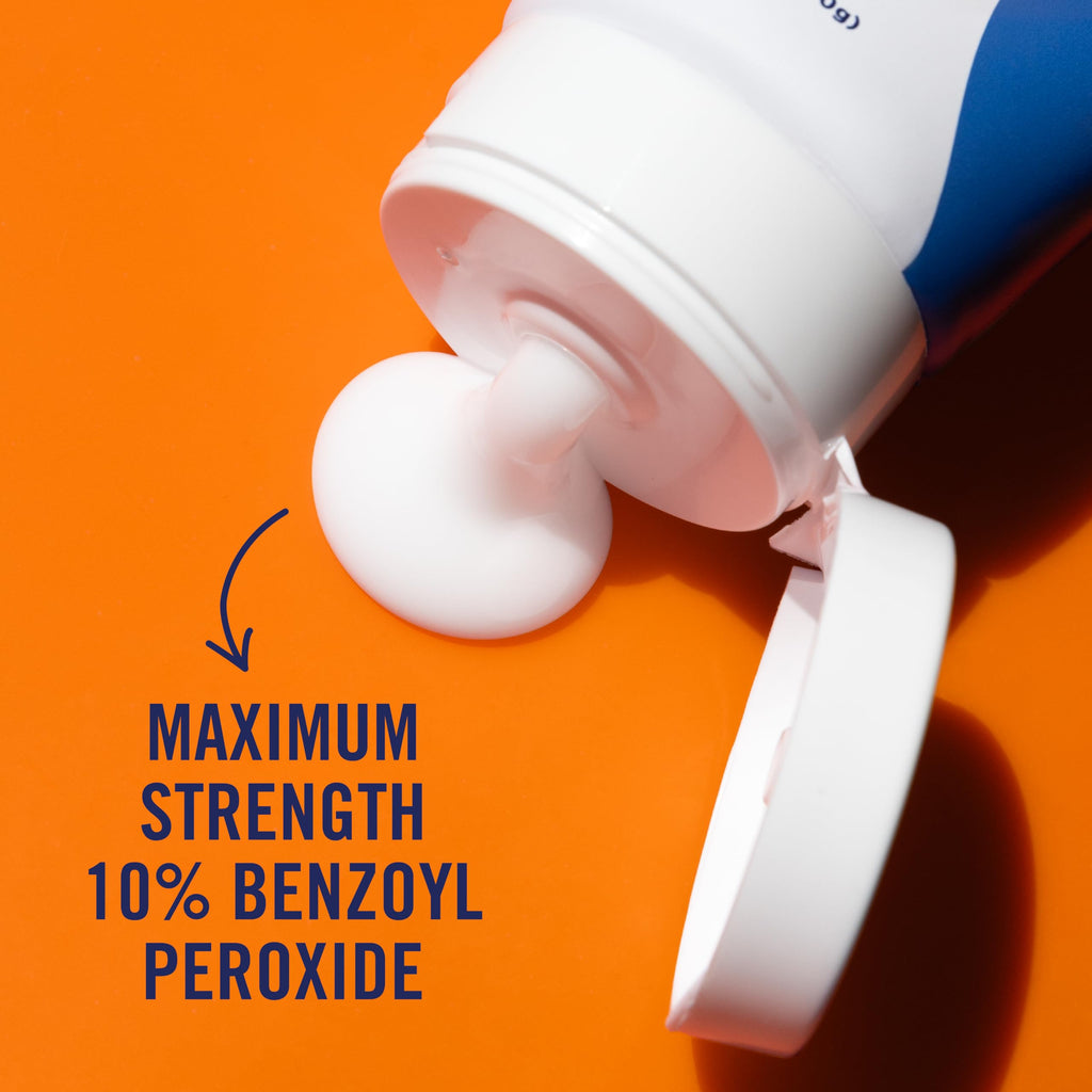 PanOxyl 10% Benzoyl Peroxide Acne Foaming Wash – Maximum Strength Face & Body Cleanser