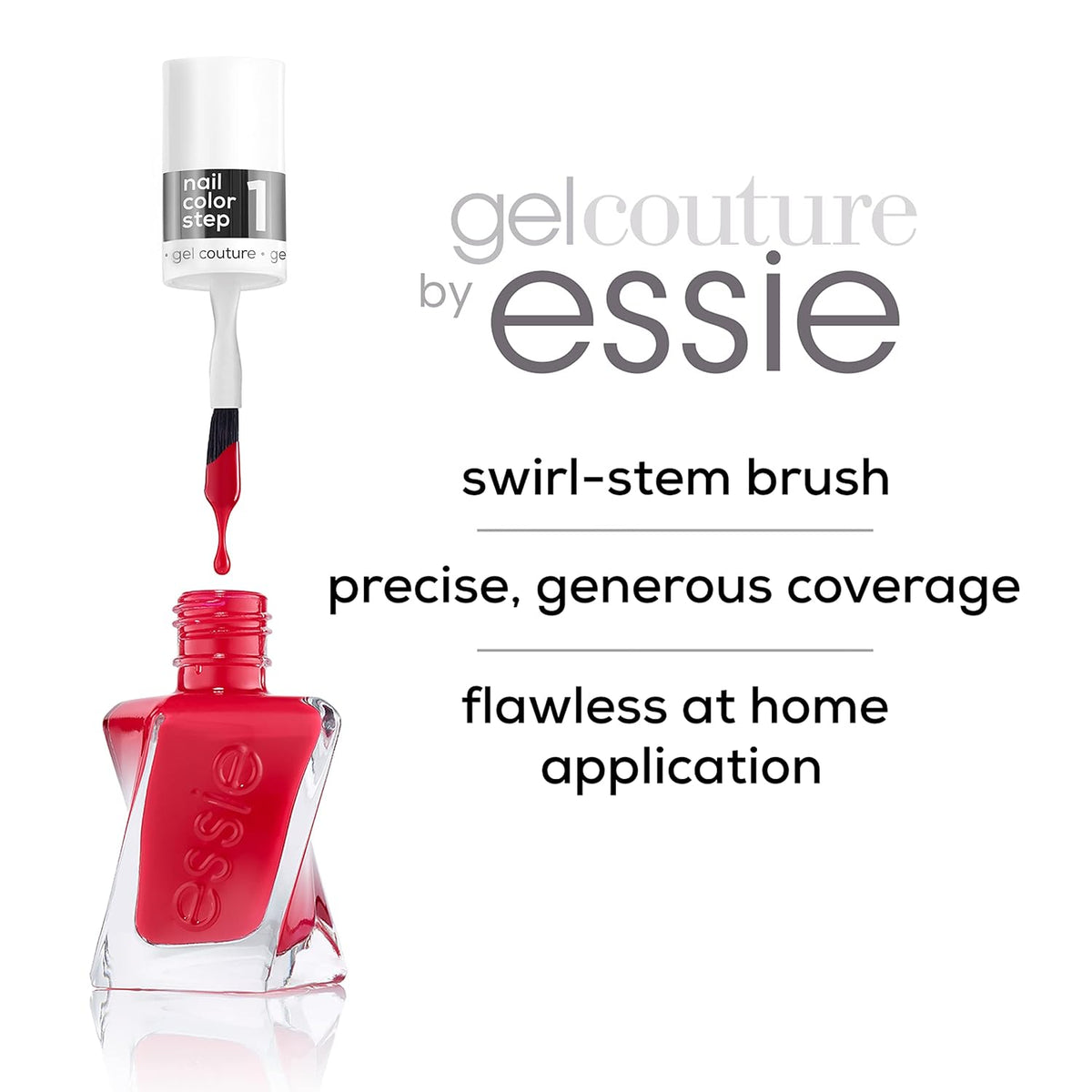 Essie Gel Couture Long-Lasting Nail Polish, 8-Free Vegan, 0.46 fl oz