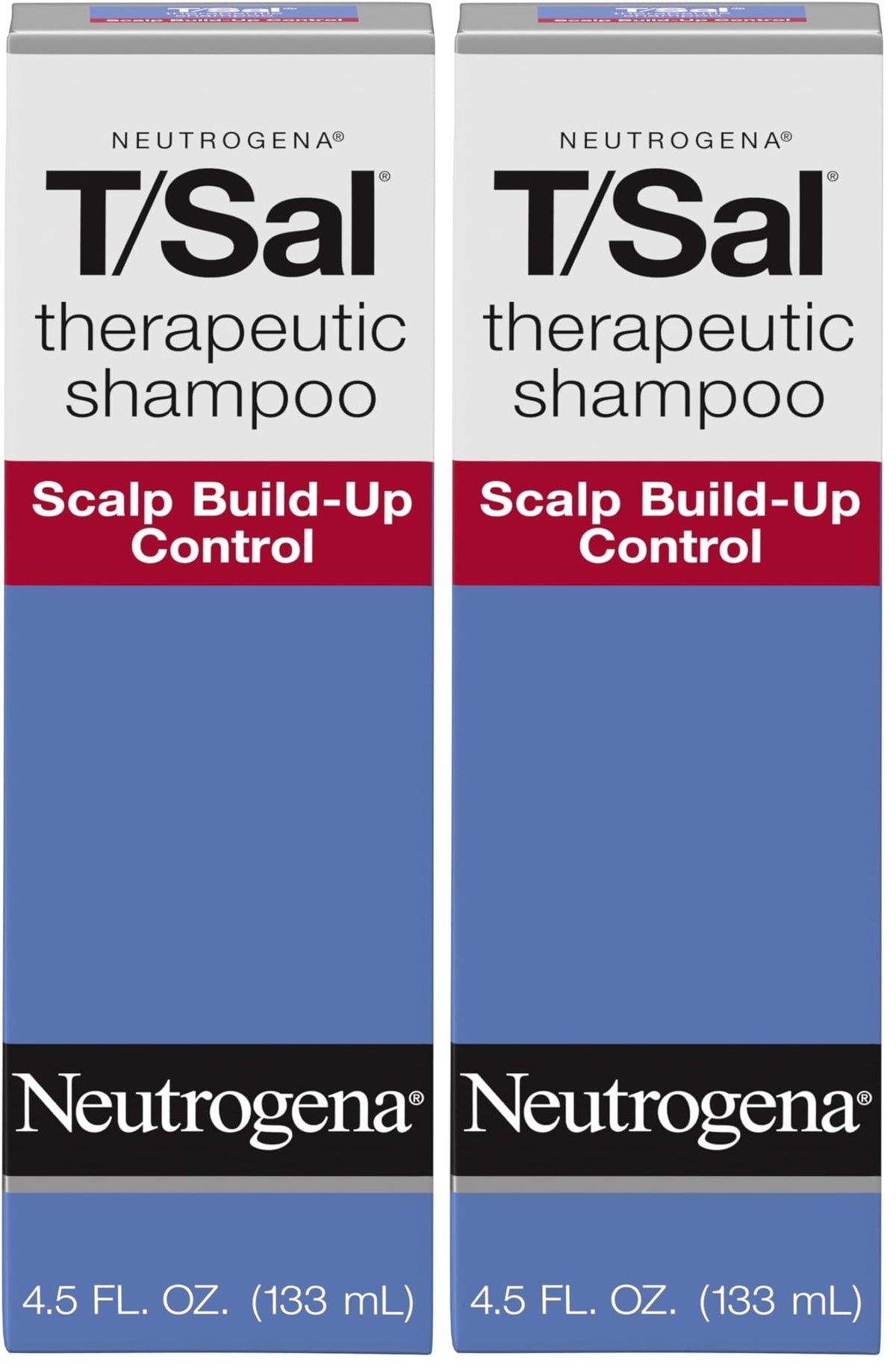 Neutrogena T/Sal Therapeutic Dandruff Shampoo – Maximum Strength 3% Salicylic Acid for Scalp Psoriasis & Dandruff (4.5 fl oz)