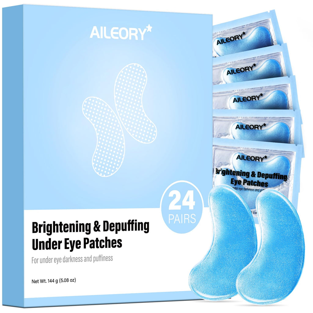 AILEORY Tri-Color Glitter under eye patches 20 Pairs