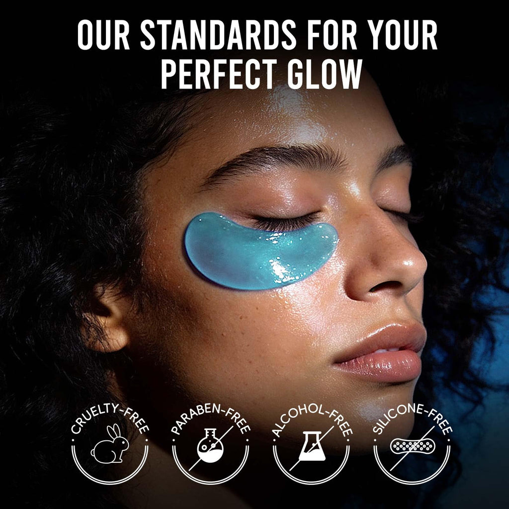 AILEORY Under Eye Patches – Tri-Color Glitter Gel Pads | Dark Circles, Puffiness & Wrinkles
