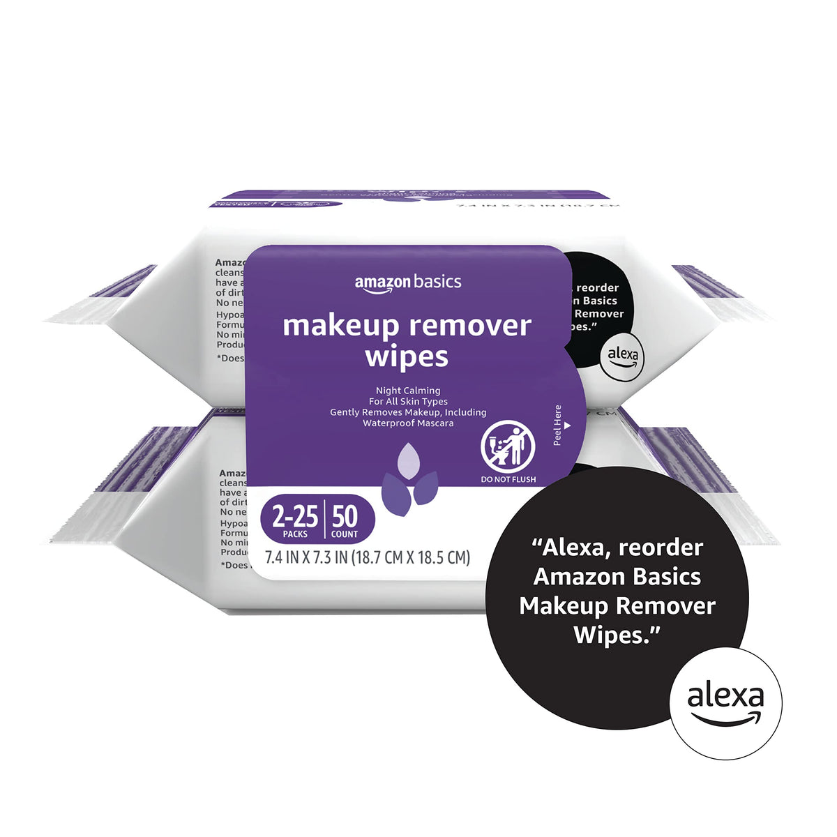Makeup Remover Wipes – Gentle, Alcohol-Free & pH-Balanced | Removes Waterproof Mascara (25 Count)