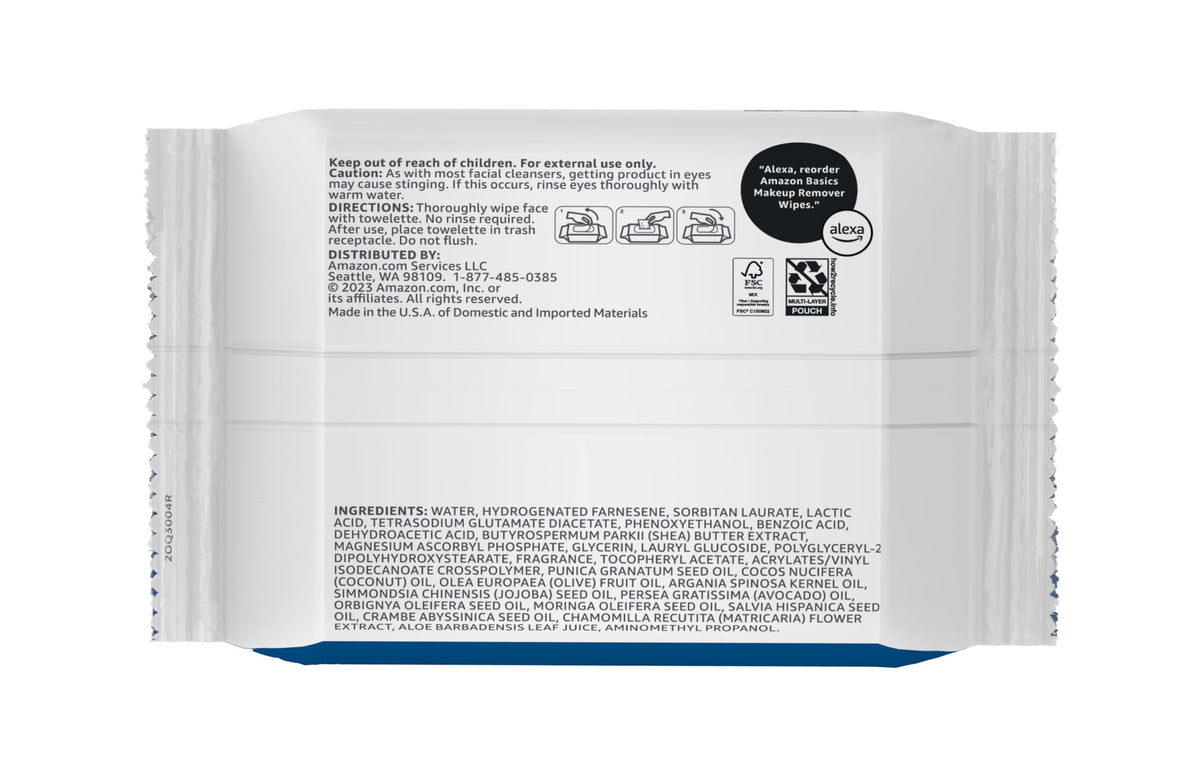 Makeup Remover Wipes – Gentle, Alcohol-Free & pH-Balanced | Removes Waterproof Mascara (25 Count)