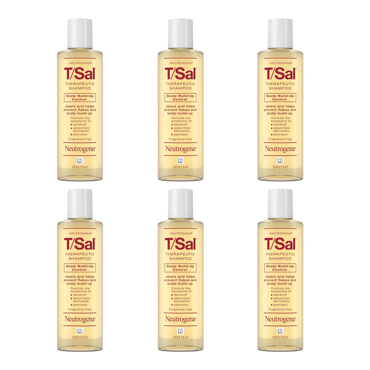 Neutrogena T/Sal Therapeutic Dandruff Shampoo – Maximum Strength 3% Salicylic Acid for Scalp Psoriasis & Dandruff (4.5 fl oz)