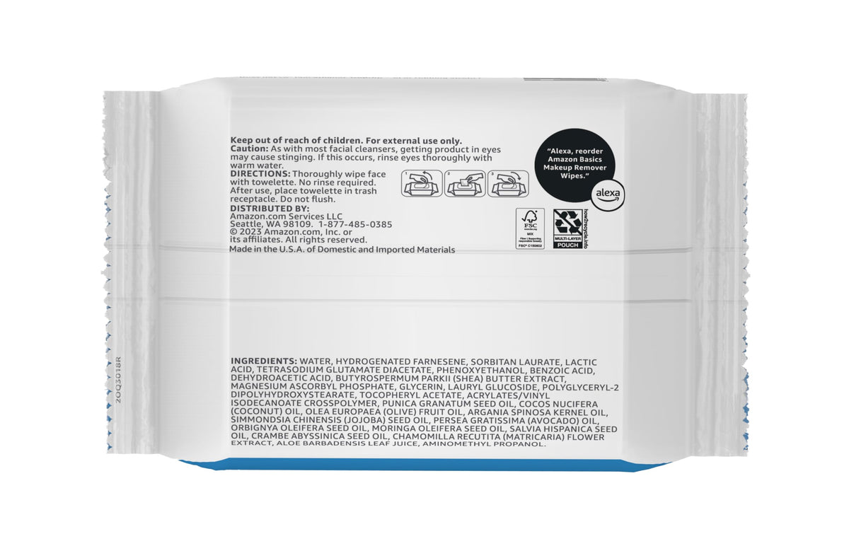 Makeup Remover Wipes – Gentle, Alcohol-Free & pH-Balanced | Removes Waterproof Mascara (25 Count)