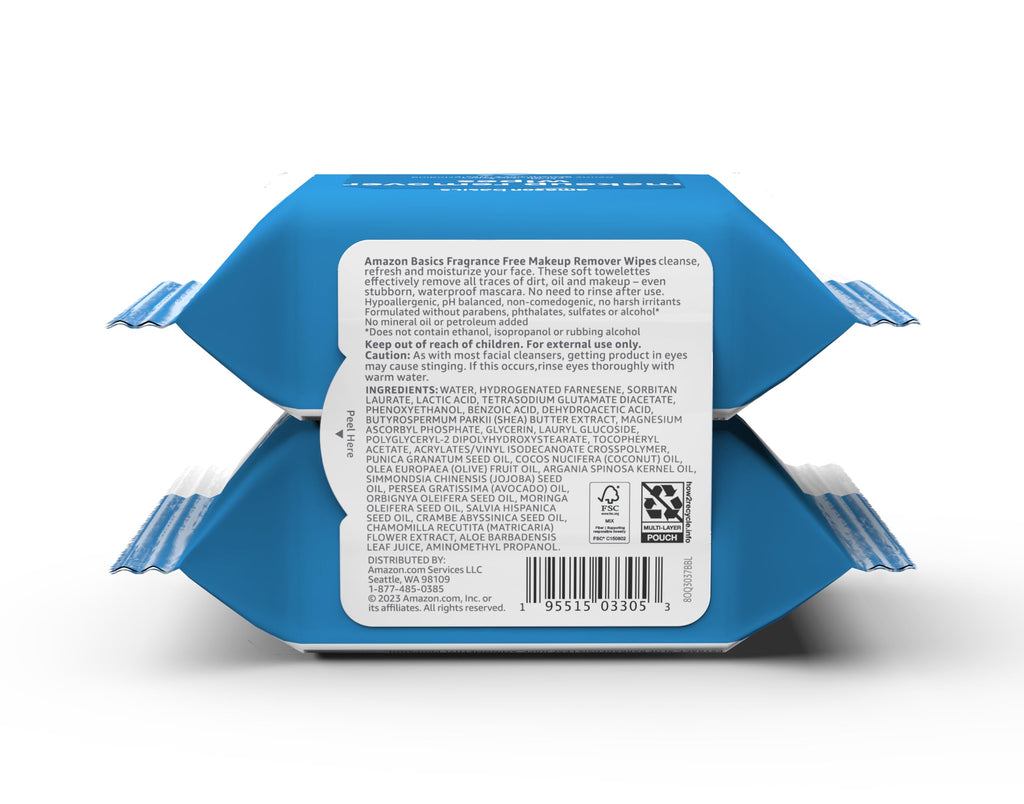 Makeup Remover Wipes – Gentle, Alcohol-Free & pH-Balanced | Removes Waterproof Mascara (25 Count)