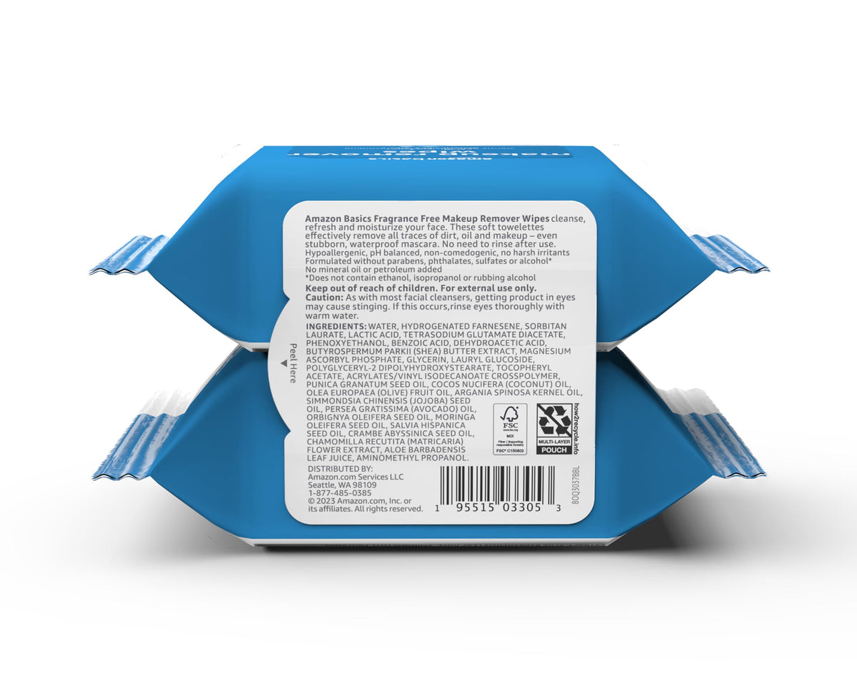 Makeup Remover Wipes – Gentle, Alcohol-Free & pH-Balanced | Removes Waterproof Mascara (25 Count)