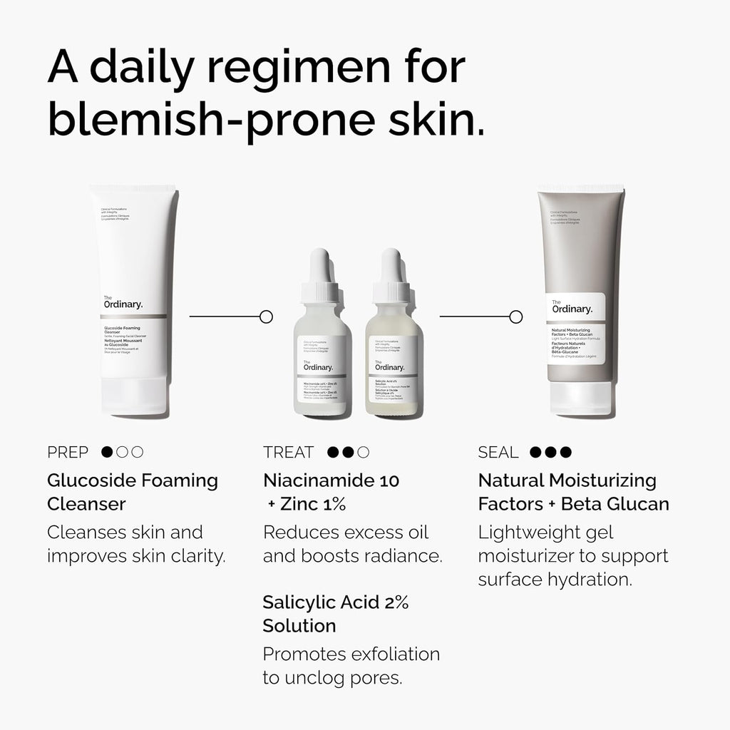 The Ordinary Salicylic Acid 2% Solution – Acne-Fighting Serum for Blemish-Prone Skin