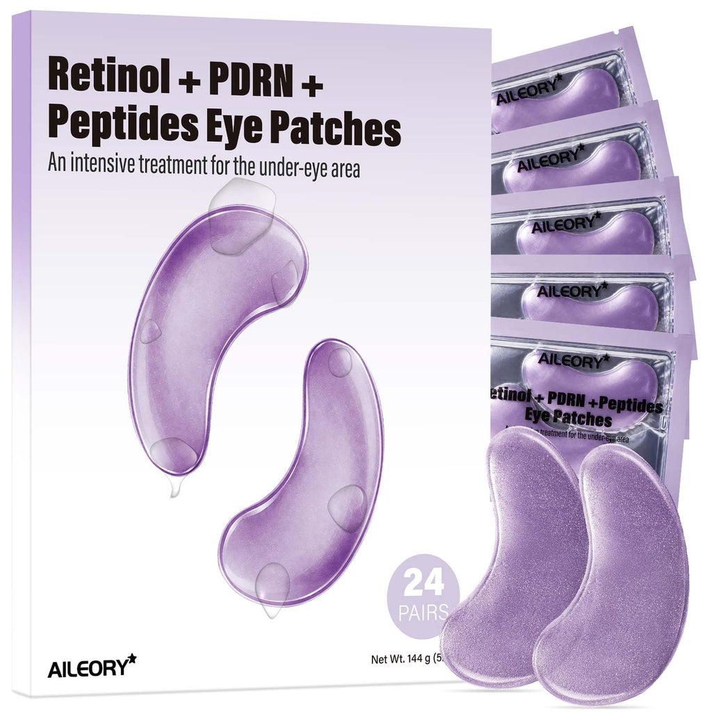 AILEORY Under Eye Patches – Tri-Color Glitter Gel Pads | Dark Circles, Puffiness & Wrinkles