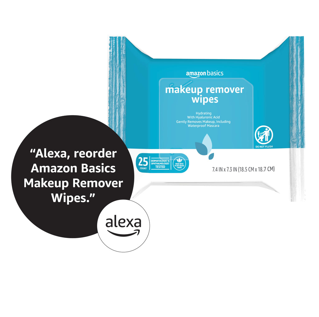 Makeup Remover Wipes – Gentle, Alcohol-Free & pH-Balanced | Removes Waterproof Mascara (25 Count)