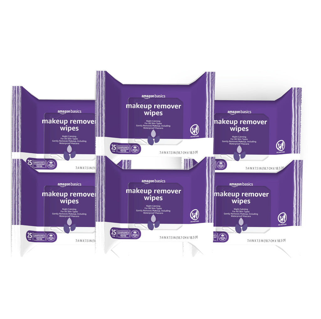 Makeup Remover Wipes – Gentle, Alcohol-Free & pH-Balanced | Removes Waterproof Mascara (25 Count)