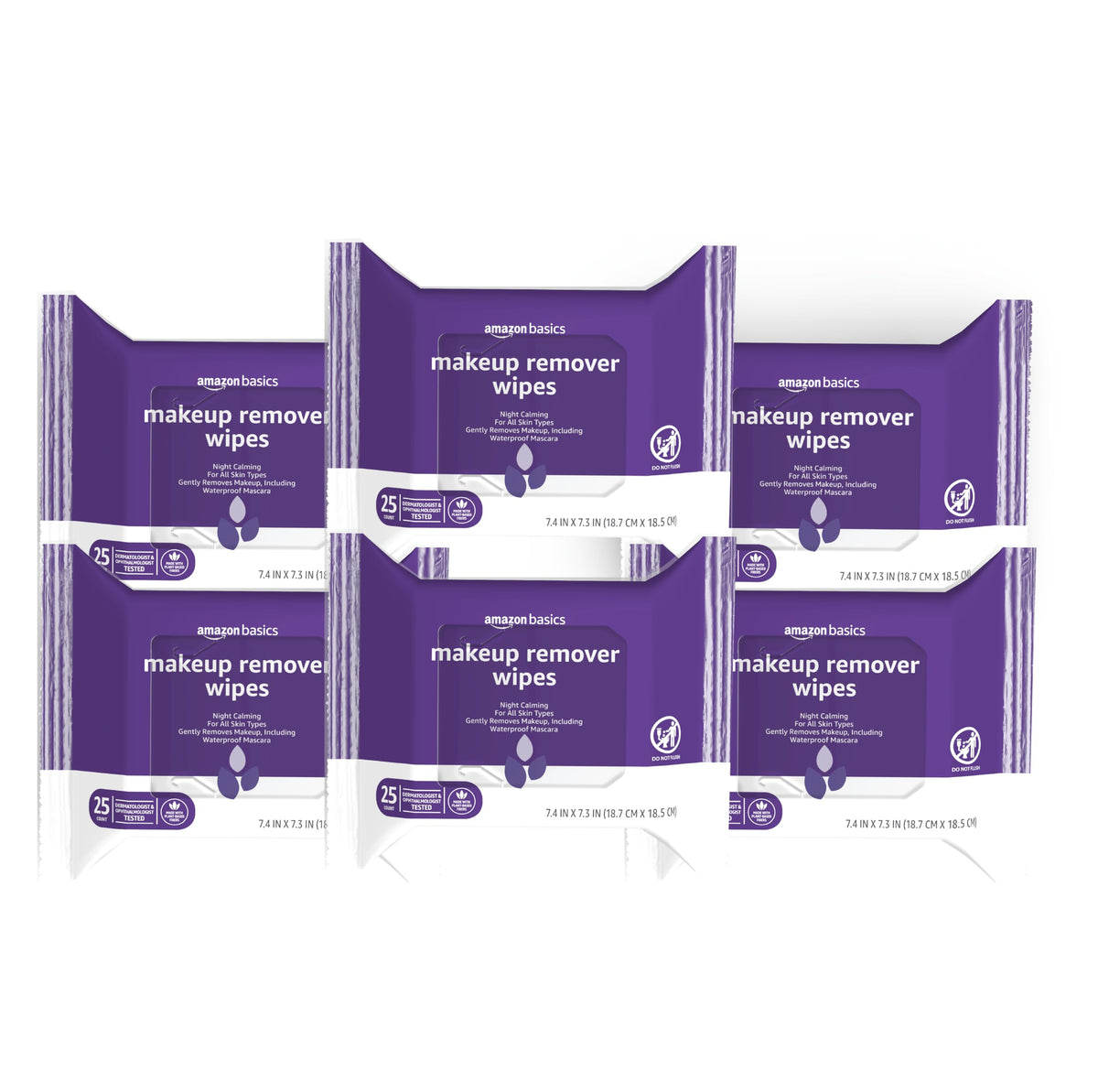 Makeup Remover Wipes – Gentle, Alcohol-Free & pH-Balanced | Removes Waterproof Mascara (25 Count)