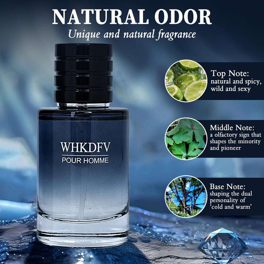 WHKDFV Eau de Toilette Pheromone Cologne for Men, 1.7 Ounce