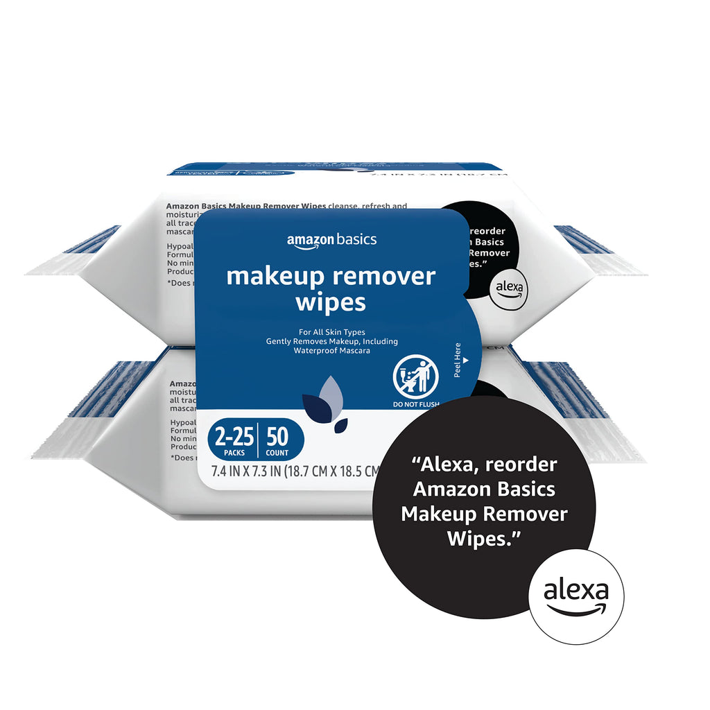 Makeup Remover Wipes – Gentle, Alcohol-Free & pH-Balanced | Removes Waterproof Mascara (25 Count)