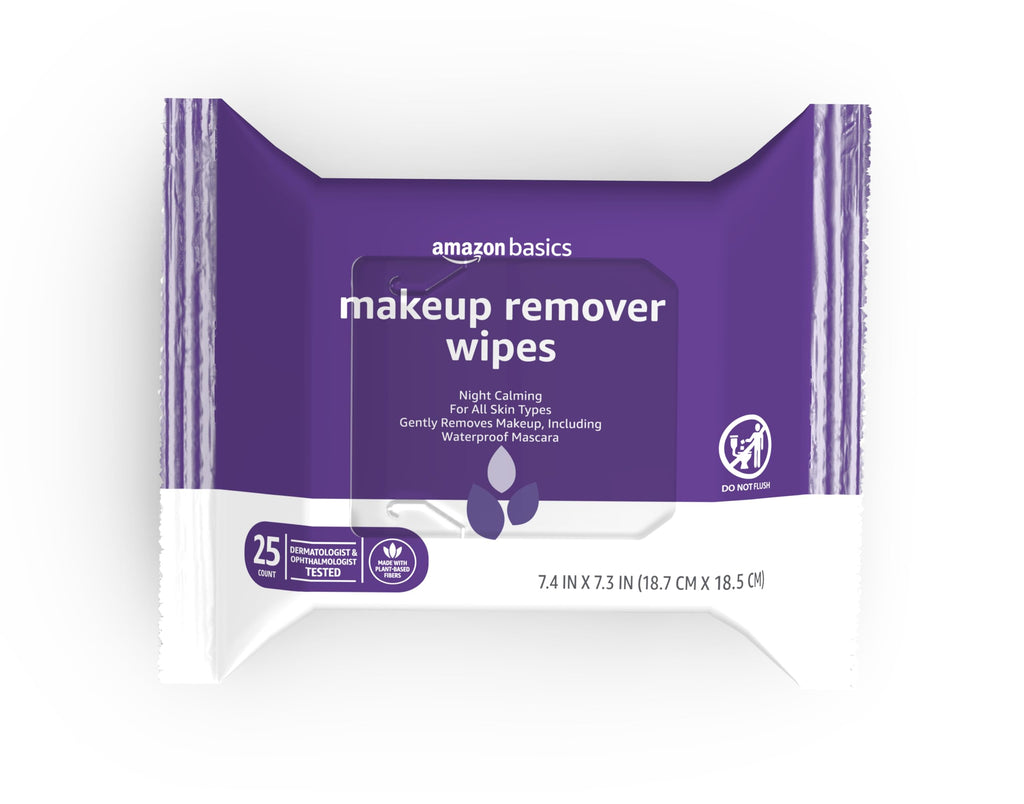 Makeup Remover Wipes – Gentle, Alcohol-Free & pH-Balanced | Removes Waterproof Mascara (25 Count)