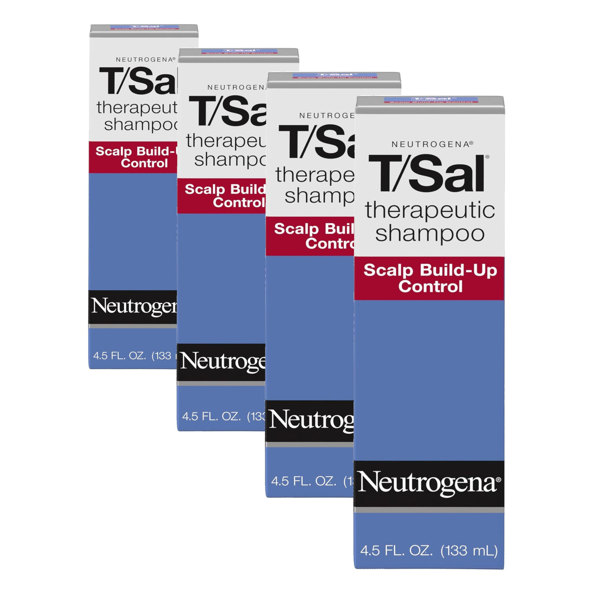 Neutrogena T/Sal Therapeutic Dandruff Shampoo – Maximum Strength 3% Salicylic Acid for Scalp Psoriasis & Dandruff (4.5 fl oz)
