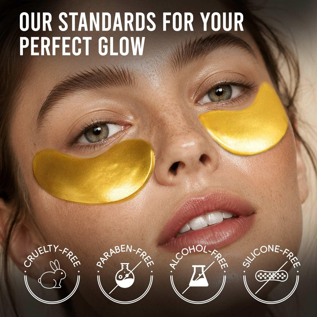 AILEORY Under Eye Patches – Tri-Color Glitter Gel Pads | Dark Circles, Puffiness & Wrinkles