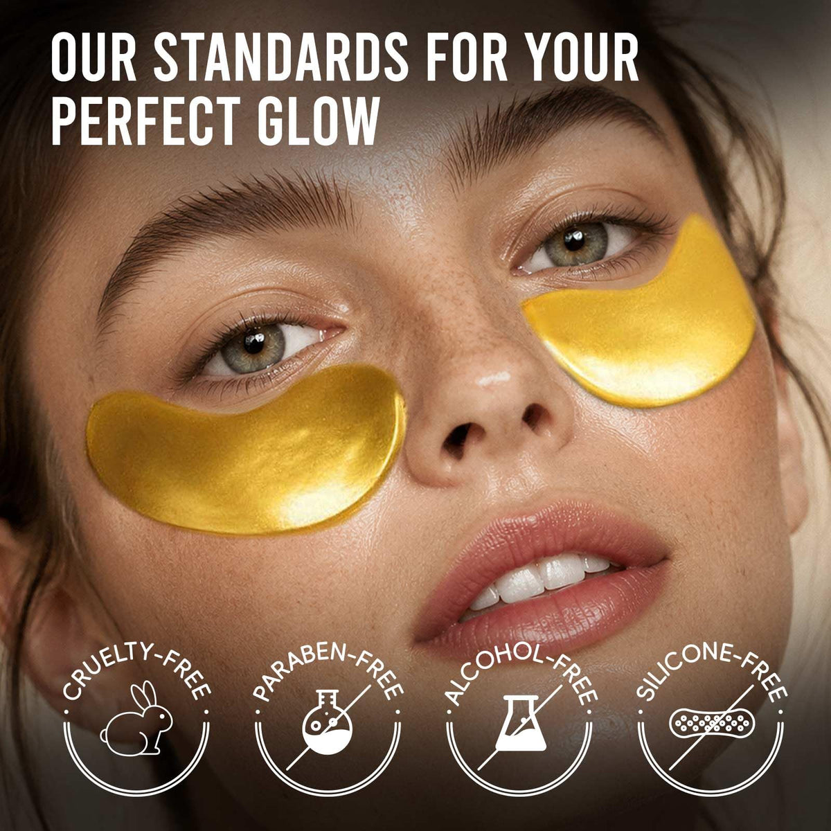 AILEORY Under Eye Patches – Tri-Color Glitter Gel Pads | Dark Circles, Puffiness & Wrinkles