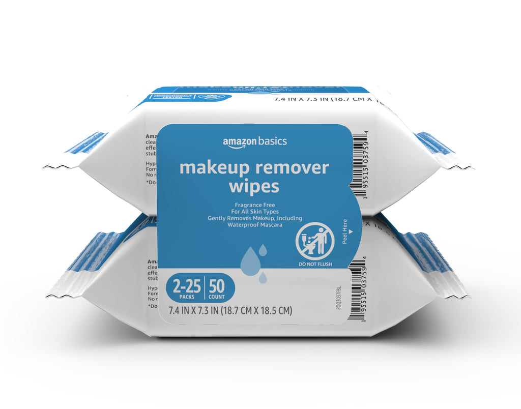 Makeup Remover Wipes – Gentle, Alcohol-Free & pH-Balanced | Removes Waterproof Mascara (25 Count)