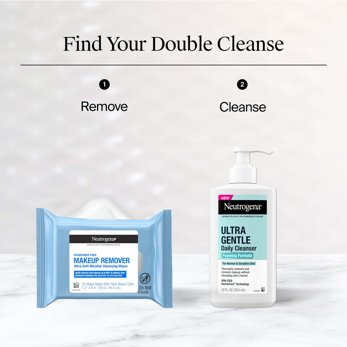 Neutrogena Hydro Boost Micellar Makeup Remover Wipes – Hyaluronic Acid, Removes Waterproof Mascara (25 Count)