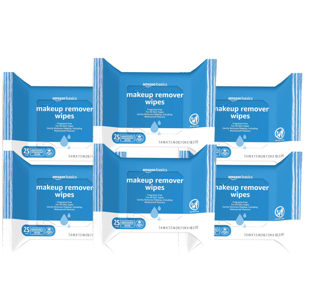 Makeup Remover Wipes – Gentle, Alcohol-Free & pH-Balanced | Removes Waterproof Mascara (25 Count)
