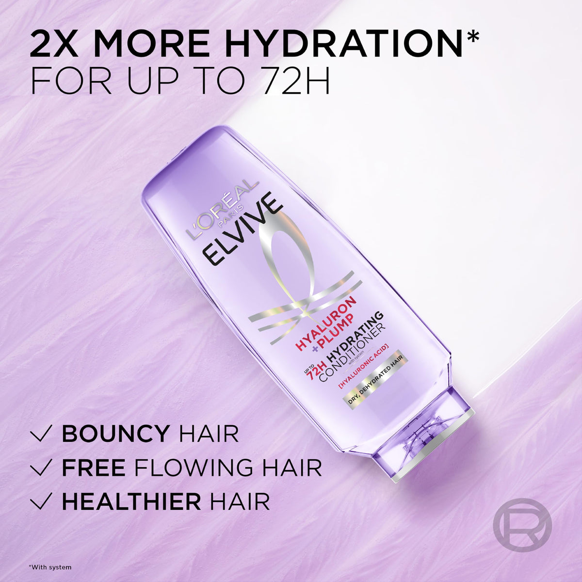 L'Oreal Paris Elvive Hyaluron Plump Hydrating Conditioner 12.6 fl oz