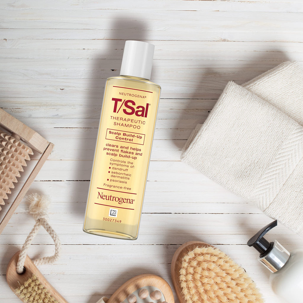 Neutrogena T/Sal Therapeutic Dandruff Shampoo – Maximum Strength 3% Salicylic Acid for Scalp Psoriasis & Dandruff (4.5 fl oz)