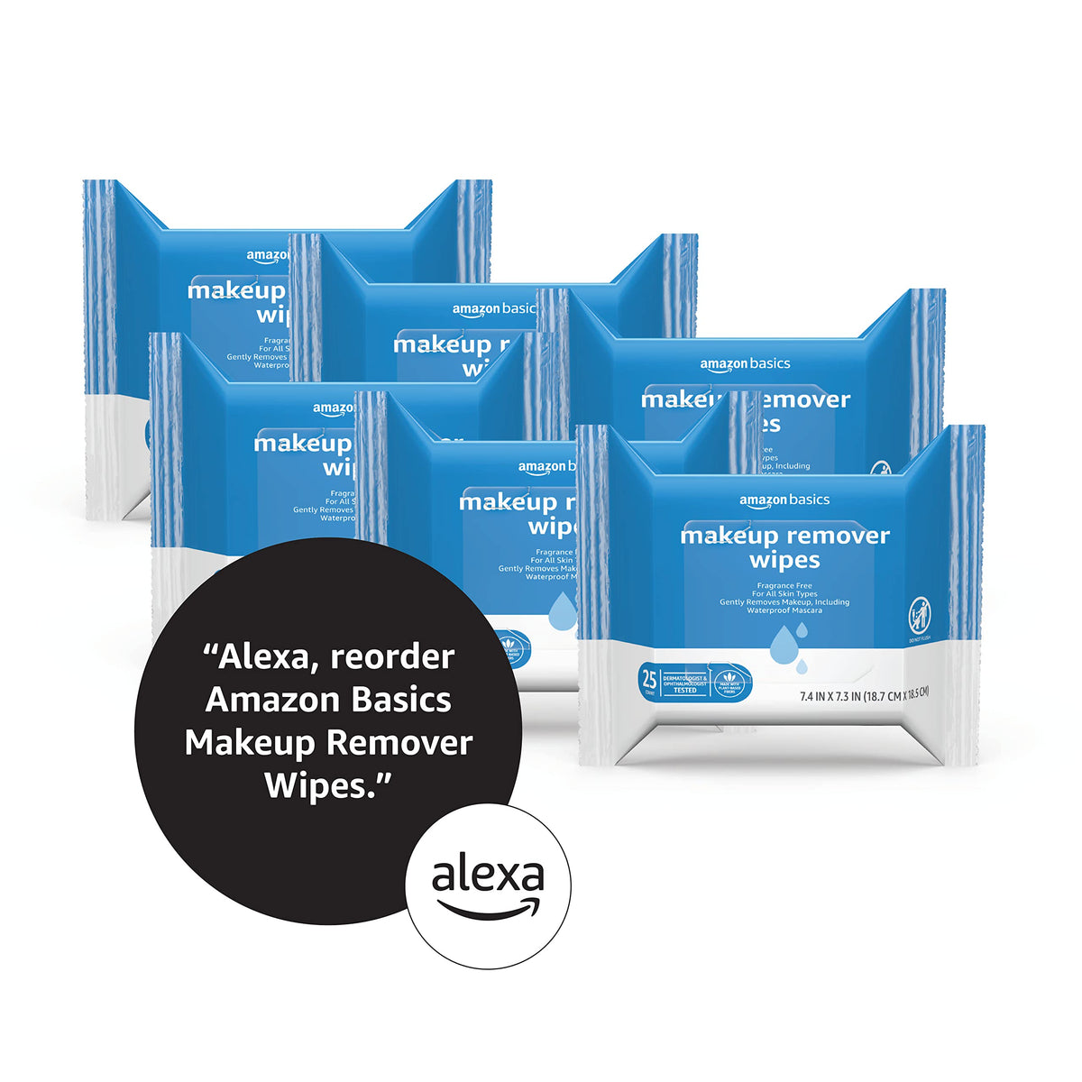 Makeup Remover Wipes – Gentle, Alcohol-Free & pH-Balanced | Removes Waterproof Mascara (25 Count)