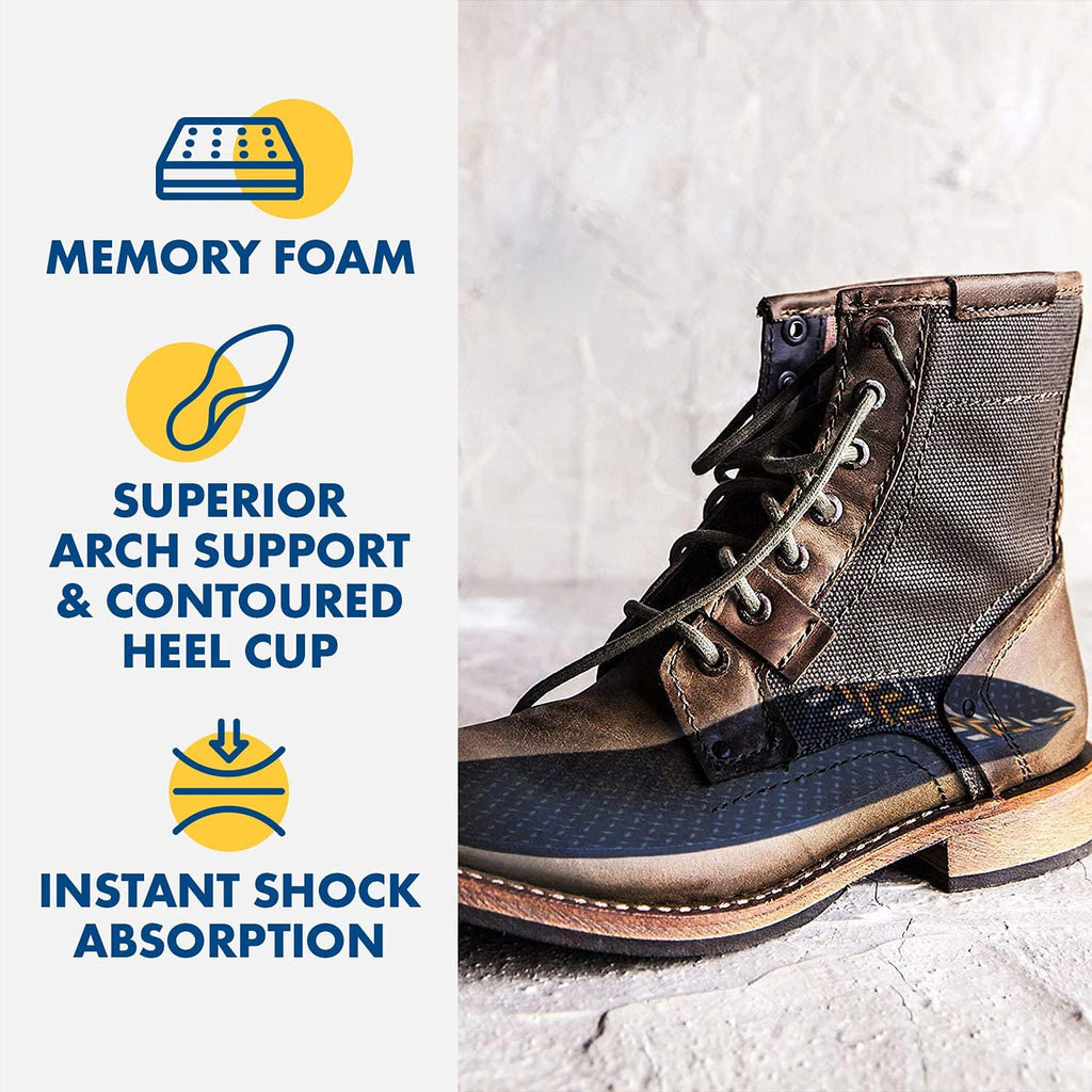 Arm & Hammer Work Boot Insoles, Memory Foam Arch Support