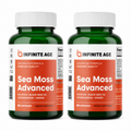 INFINITE AGE Sea Moss Capsules 2 Pack 1250mg 120 Count Vegan