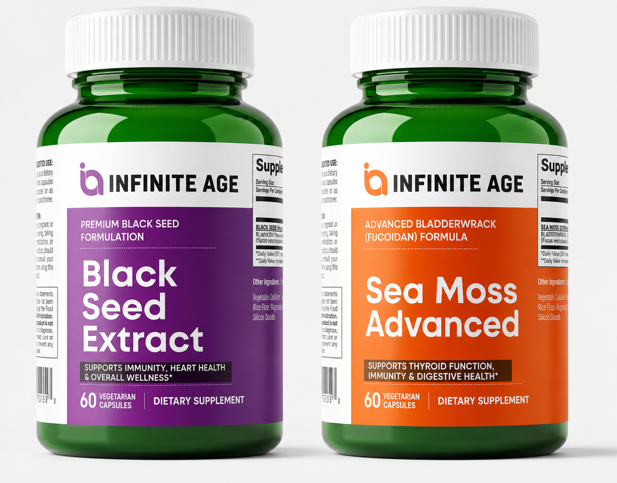 INFINITE AGE Sea Moss & Black Seed Combo