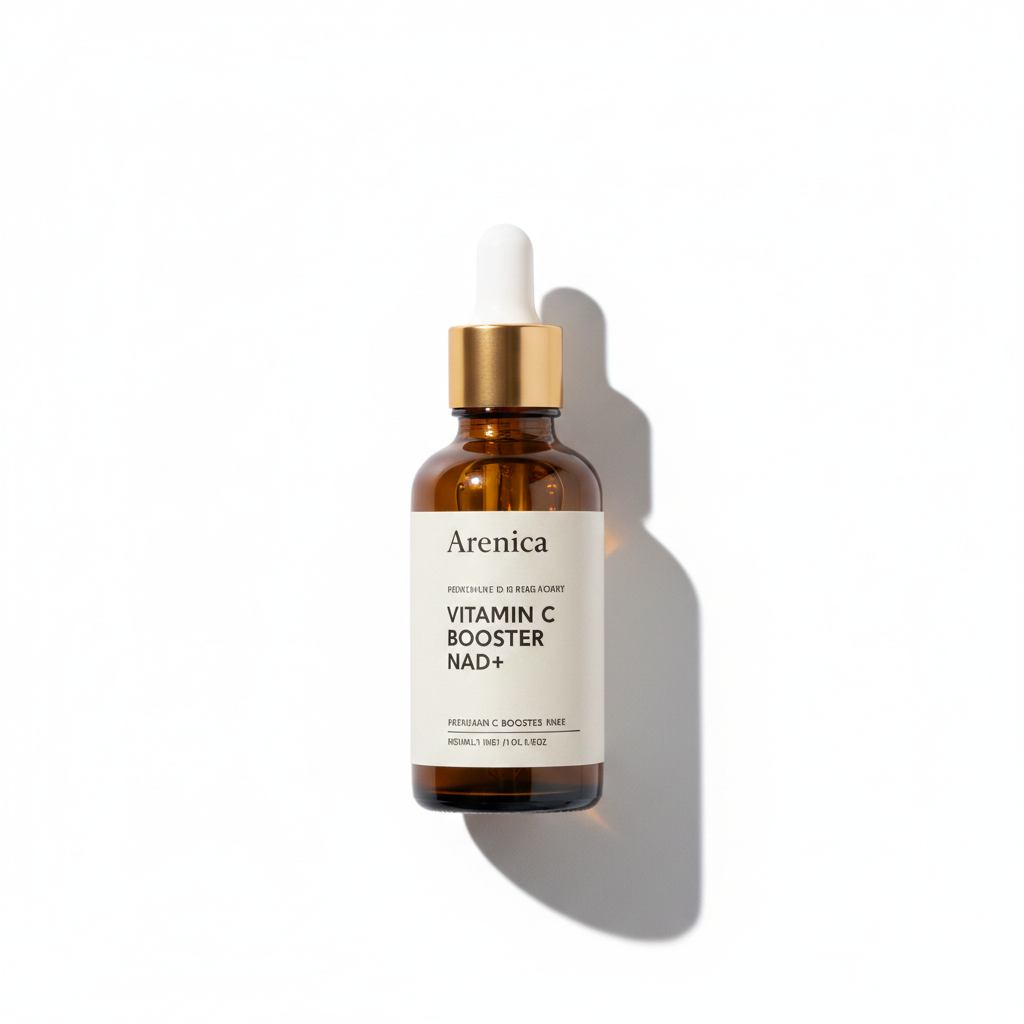 Arencia Vitamin C Booster Shot Serum, NAD+ formula, 30ml bottle