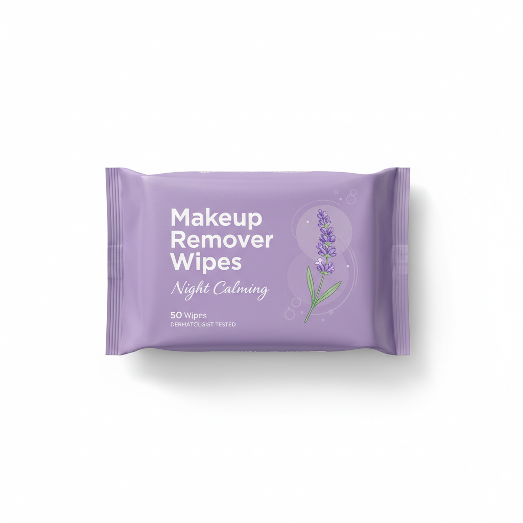 Makeup Remover Wipes, Night Calming formula, pack of towelettes