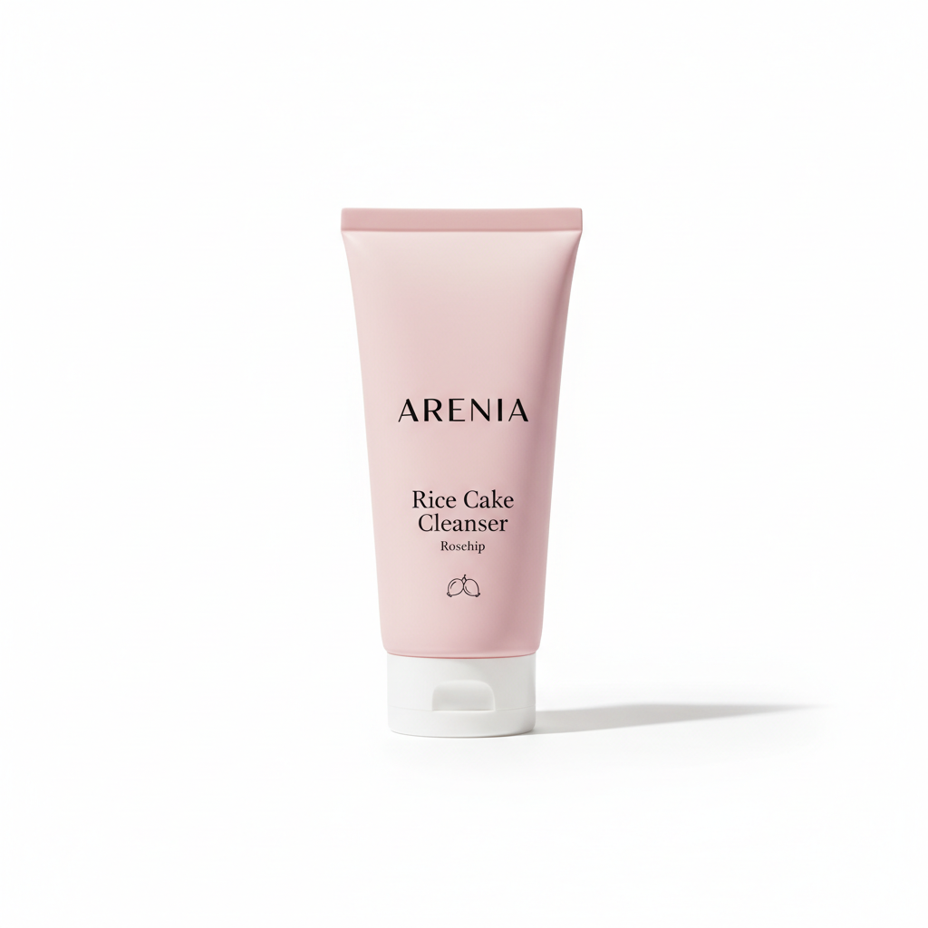 ARENCIA Deep Pore Rice Cake Cleanser, Rosehip scent, 150ml tube